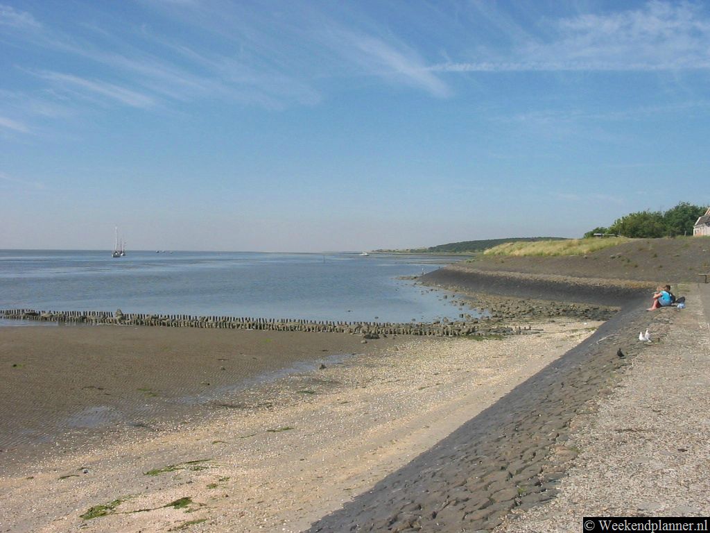 De zeedijk loopt langs het dorp Oost-Vlieland naar het westen van het eiland. Bij Oost-Vlieland kun je op de zeedijk wandelen of gewoon bij het water of bij het drooggevallen Wad zitten. Hier kun je ook zeevissen.    De attracties van Vlieland.