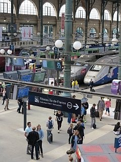 Trein naar Parijs