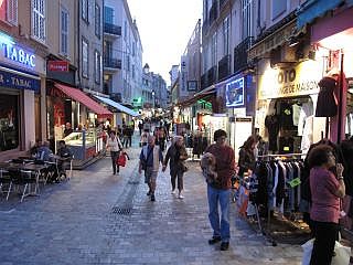 winkelstraat in Cannes