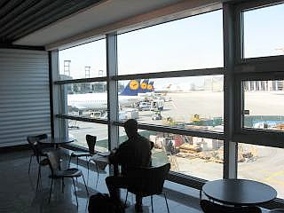 Het vliegveld Frankfurt