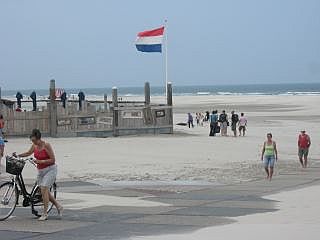 Het strand bij paal 8