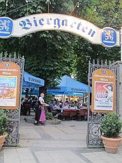 Biergarten in München