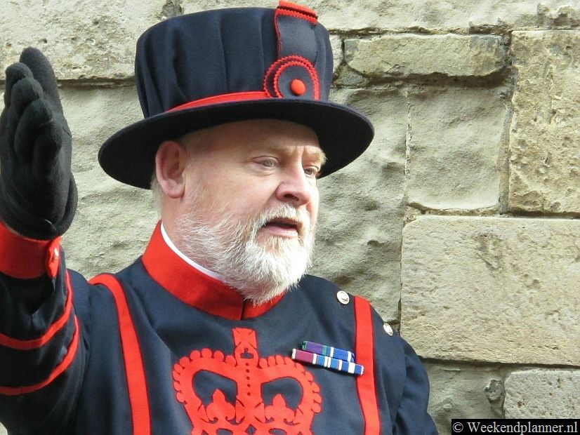 Ieder half uur is er een rondleiding door een  "bewaker" van de Tower, een Yeoman Warder. Deze rondleiding is gratis maar je moet wel een toegangskaartje voor de Tower kopen..