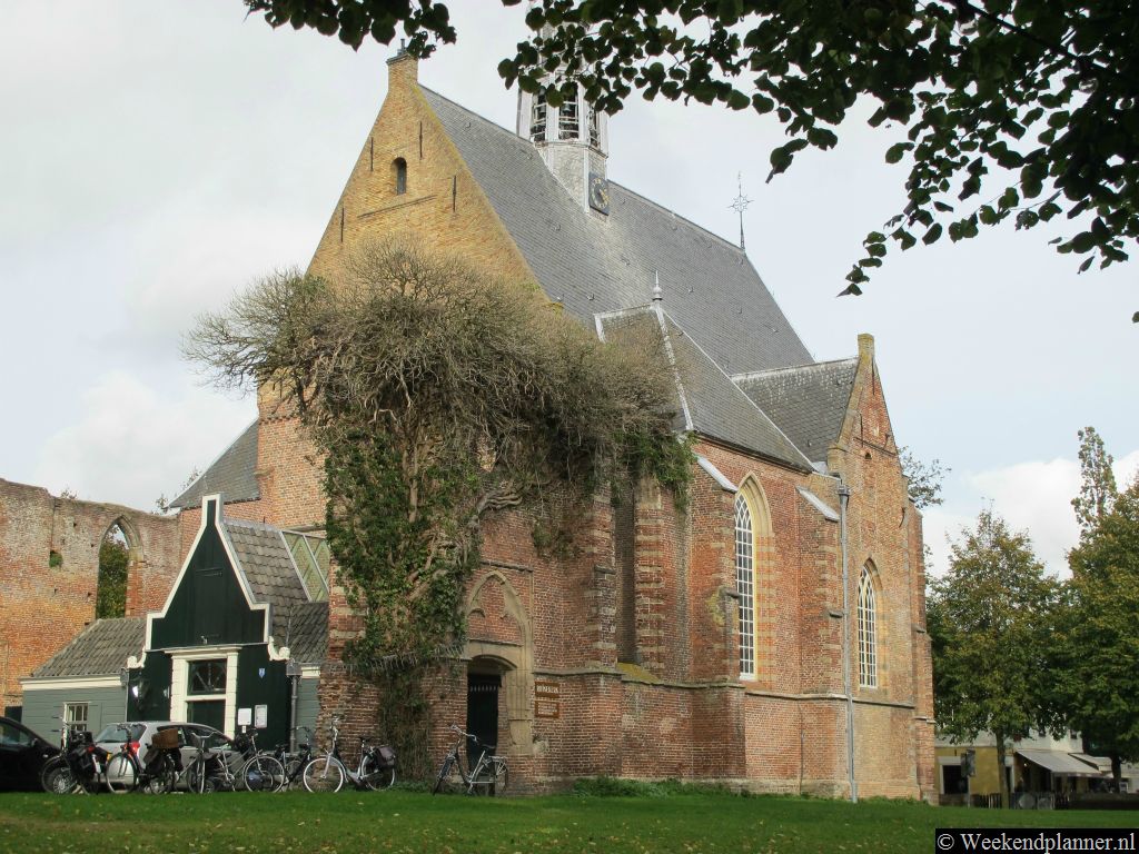 Na eerst in de tachtigjarige oorlog afgebrand te zijn werd deze kerk flink beschoten in 1799  tijdens de Slag om Bergen. Je ziet in de Ruïnekerk nog steeds de kogelgaten in de muren.