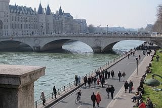 Fietsen langs de Seine