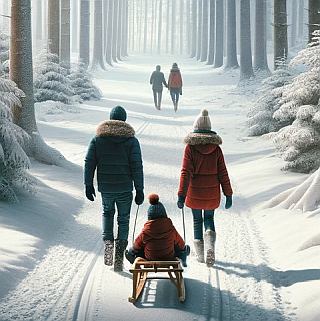 wandelen in de winter