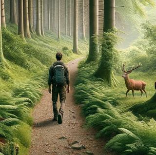 dieren spotten in de bossen